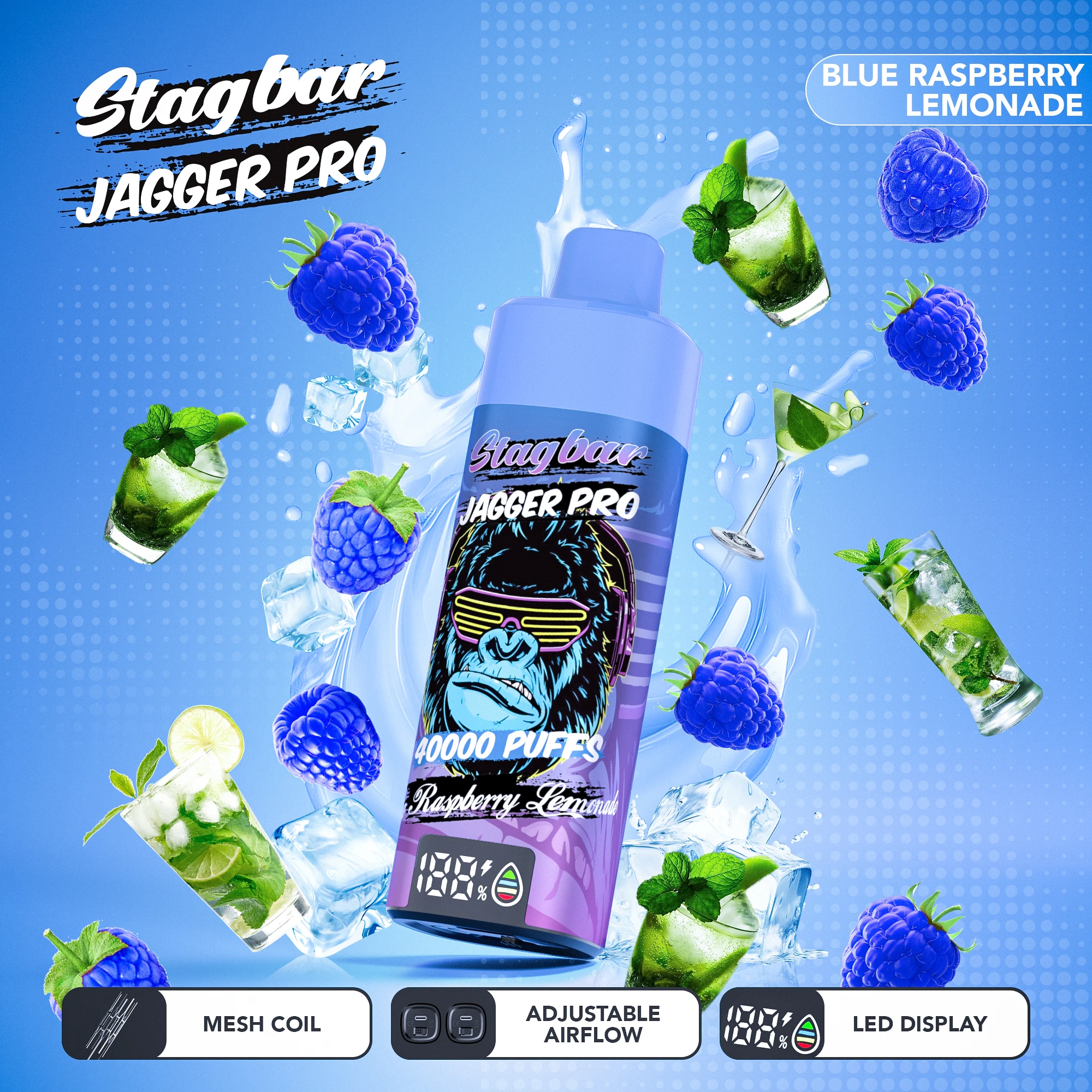 Stag Bar Jagger Pro 40000 40K Boccate Svapo monouso - image 20