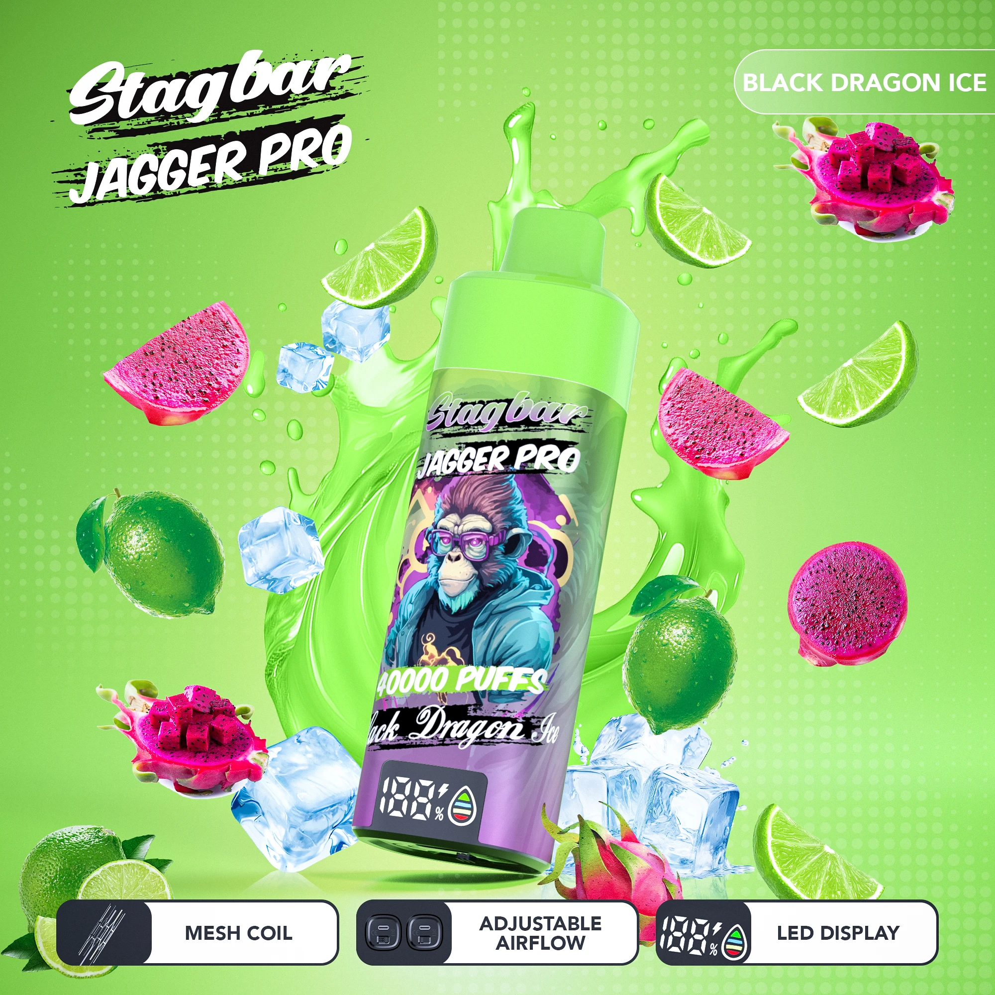 Stag Bar Jagger Pro 40000 40K Boccate Svapo monouso - image 18