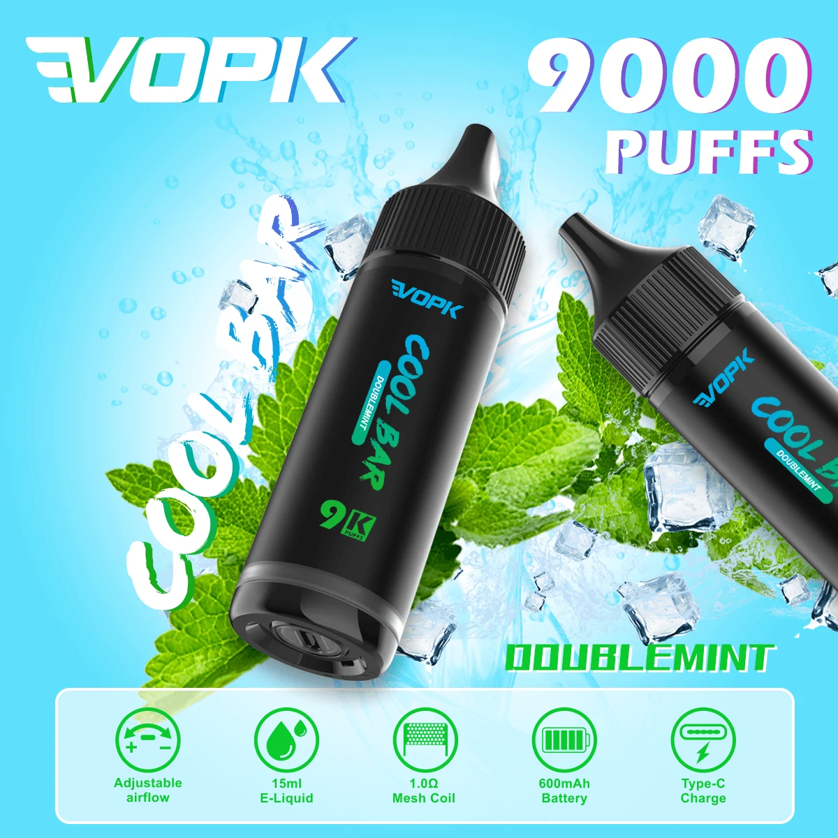 VOPK COOL Bar 9000 9K Boccate svapo monouso - image 11
