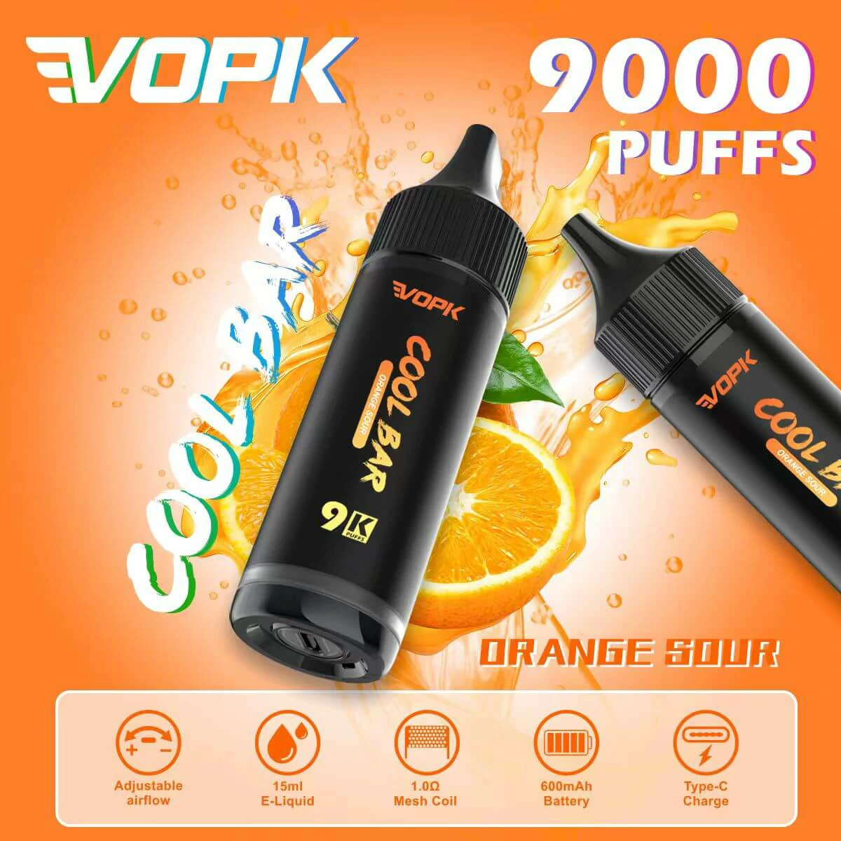 VOPK COOL Bar 9000 9K Boccate svapo monouso - image 2