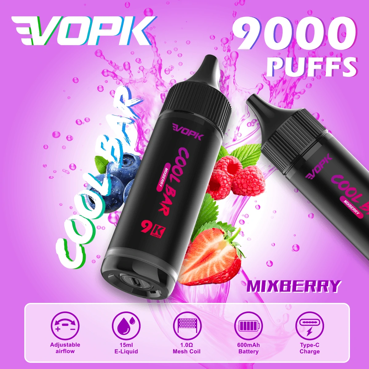 VOPK COOL Bar 9000 9K Boccate svapo monouso - image 10
