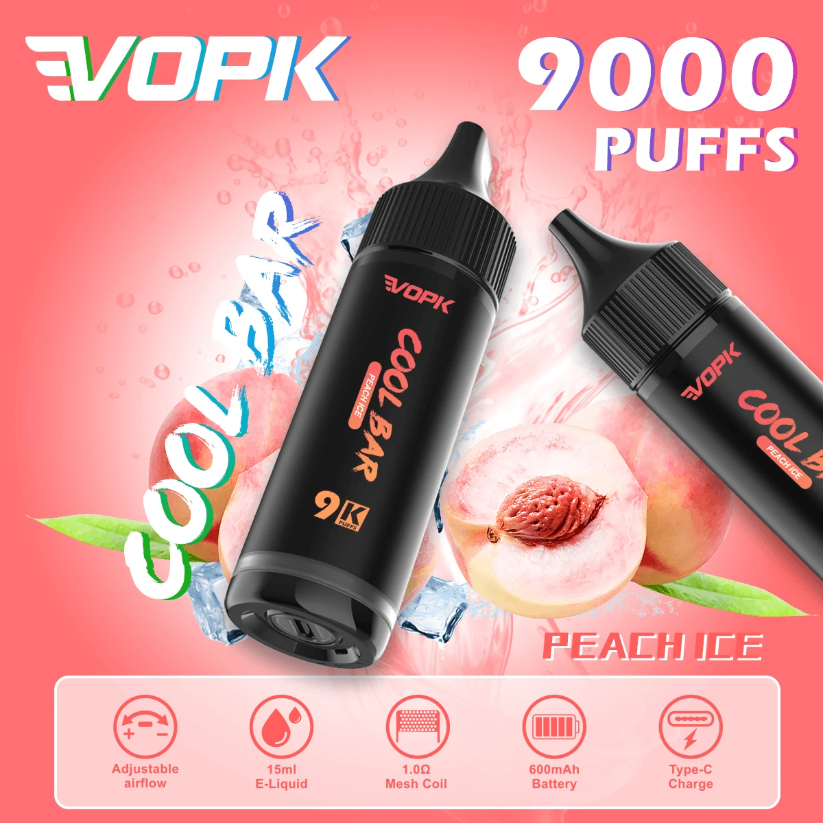 VOPK COOL Bar 9000 9K Boccate svapo monouso - image 7