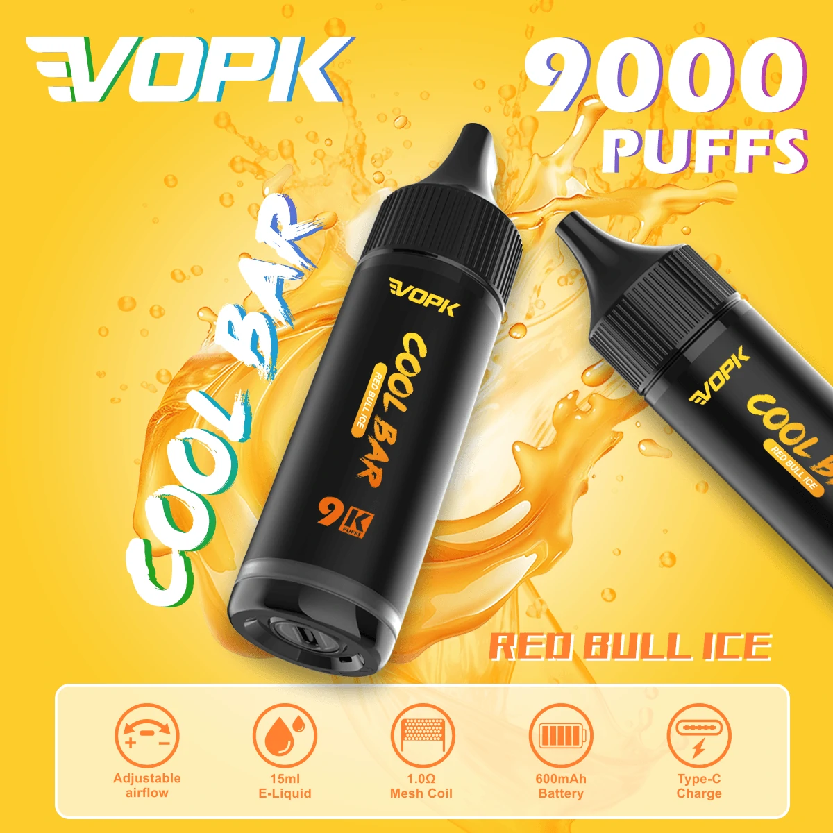 VOPK COOL Bar 9000 9K Boccate svapo monouso - image 3