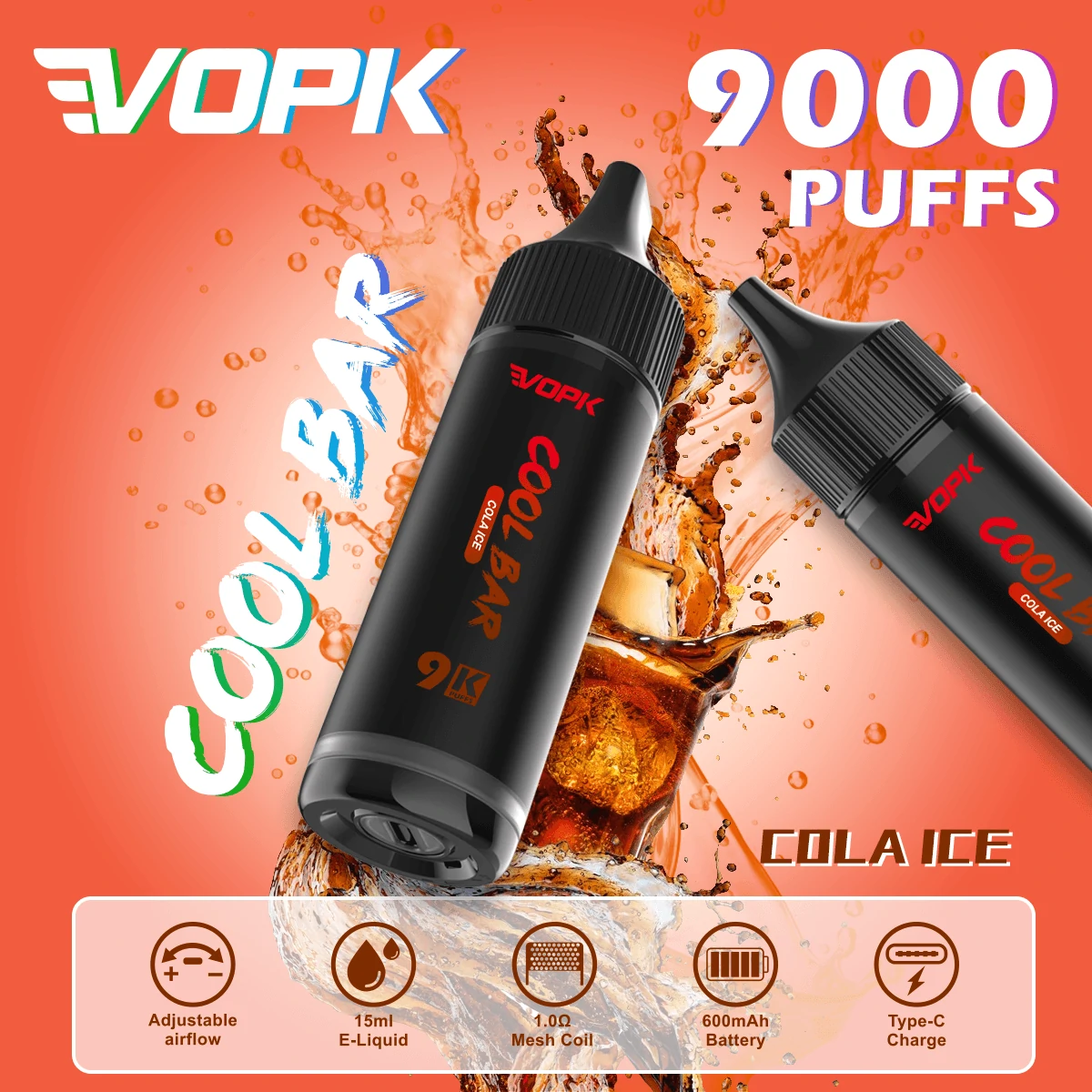 VOPK COOL Bar 9000 9K Boccate svapo monouso - image 9