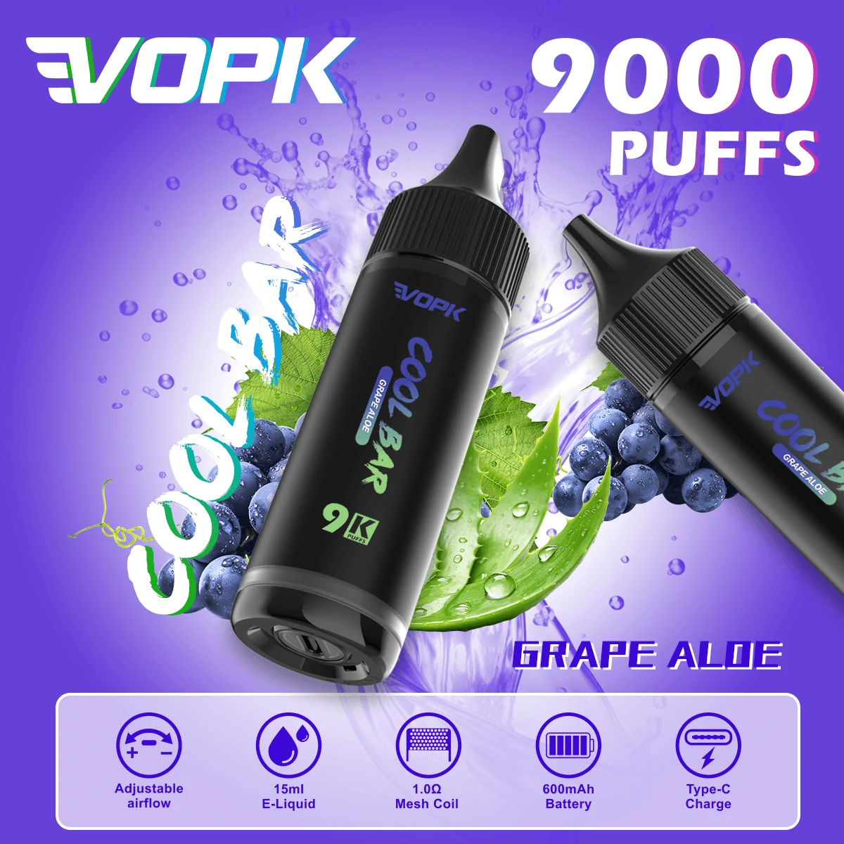 VOPK COOL Bar 9000 9K Boccate svapo monouso - image 5