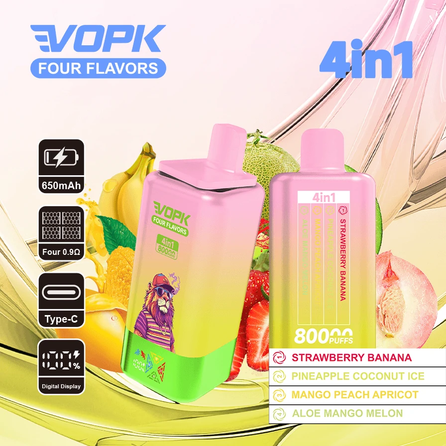 Vopk 4-in-1 80000 80K Boccate quattro gusti svapo monouso - image 10