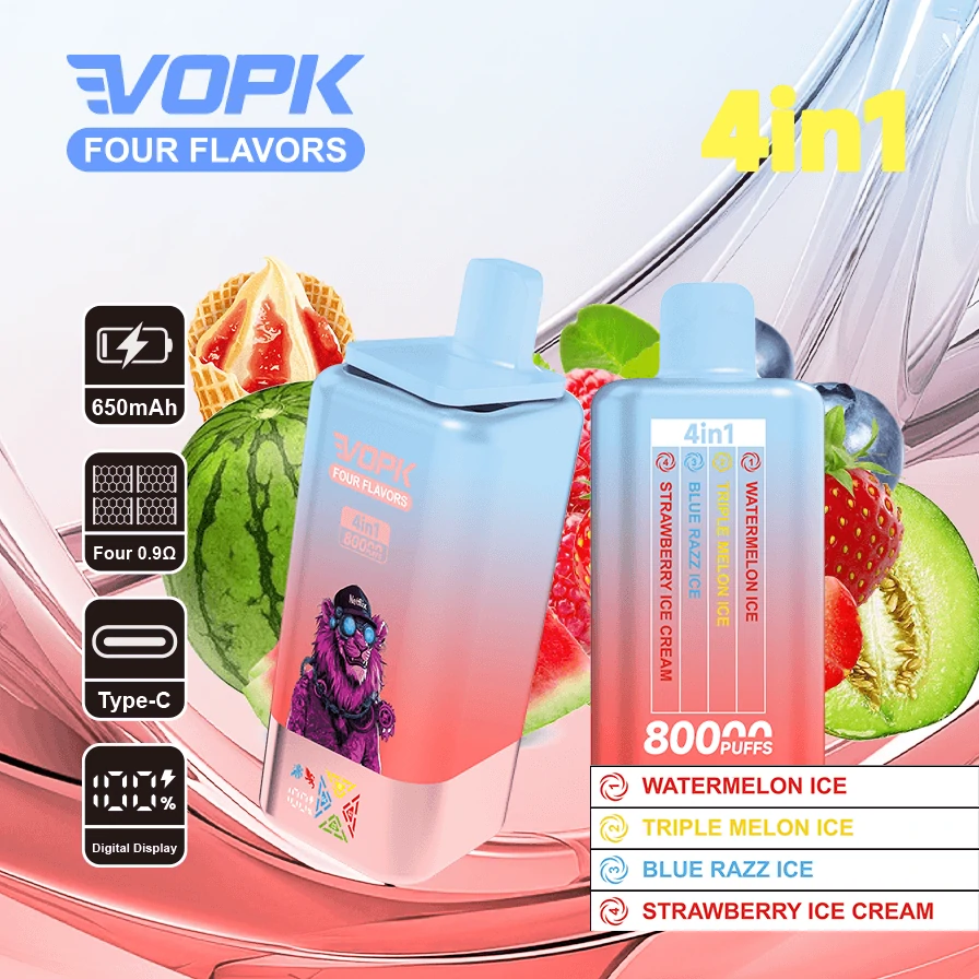 Vopk 4-in-1 80000 80K Boccate quattro gusti svapo monouso - image 3