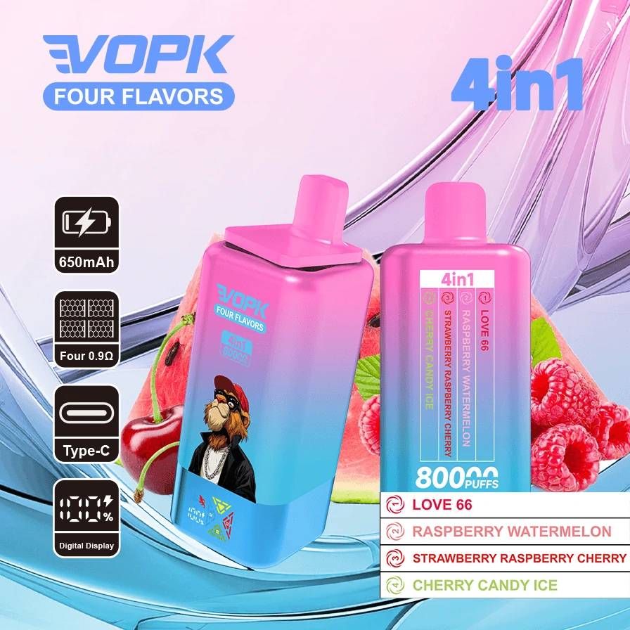 Vopk 4-in-1 80000 80K Boccate quattro gusti svapo monouso - image 8