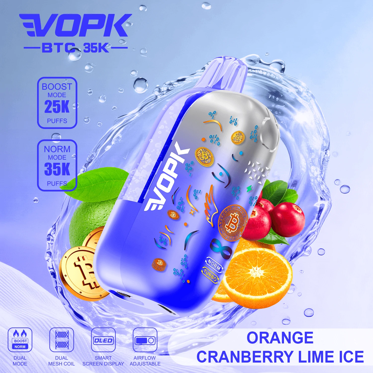 VOPK BTC 35000 35K Boccate schermo smart svapo monouso - image 7