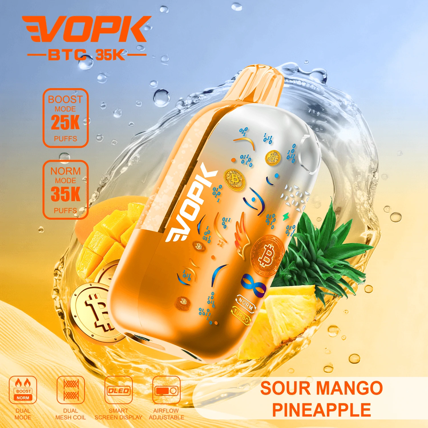 VOPK BTC 35000 35K Boccate schermo smart svapo monouso - image 8