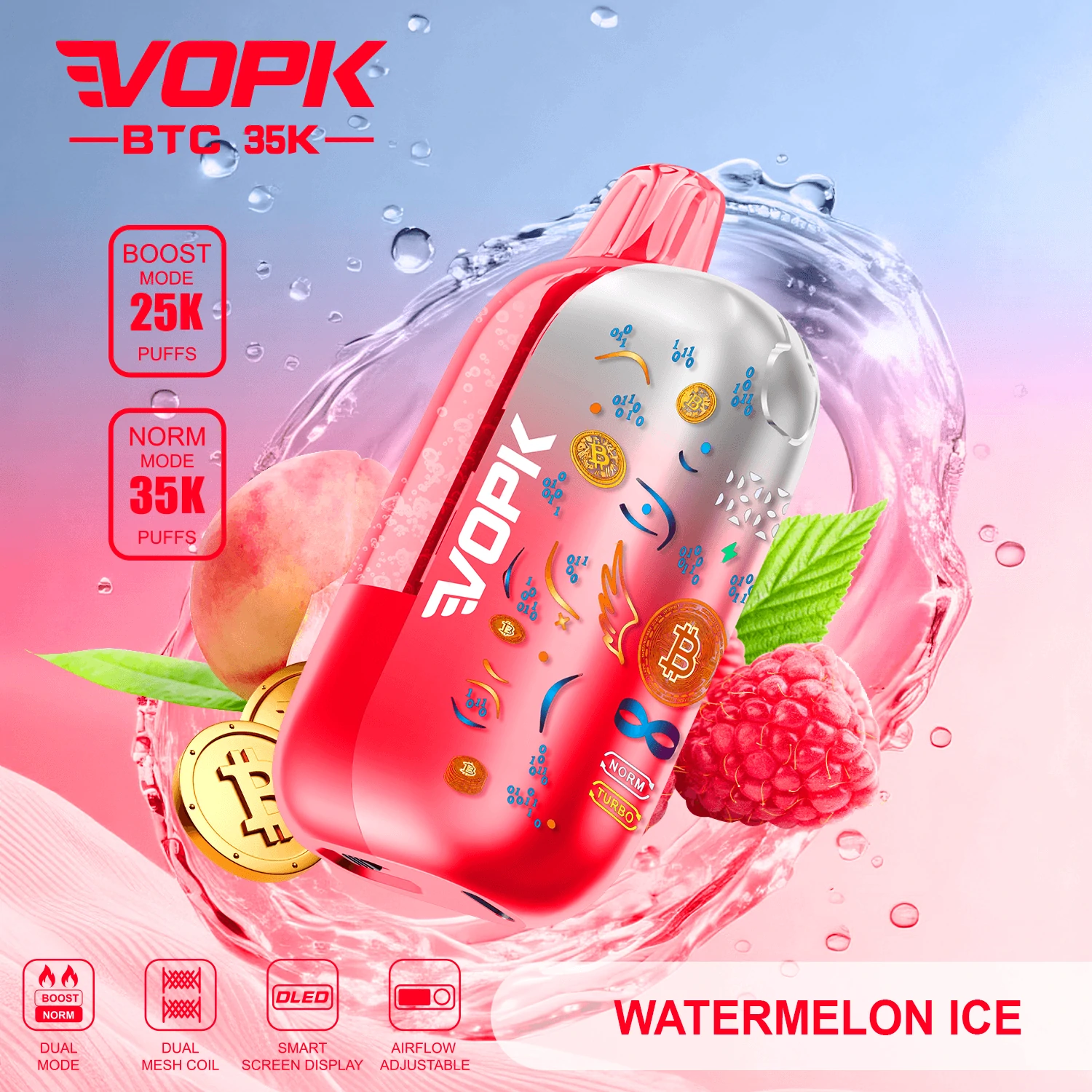 VOPK BTC 35000 35K Boccate schermo smart svapo monouso - image 9