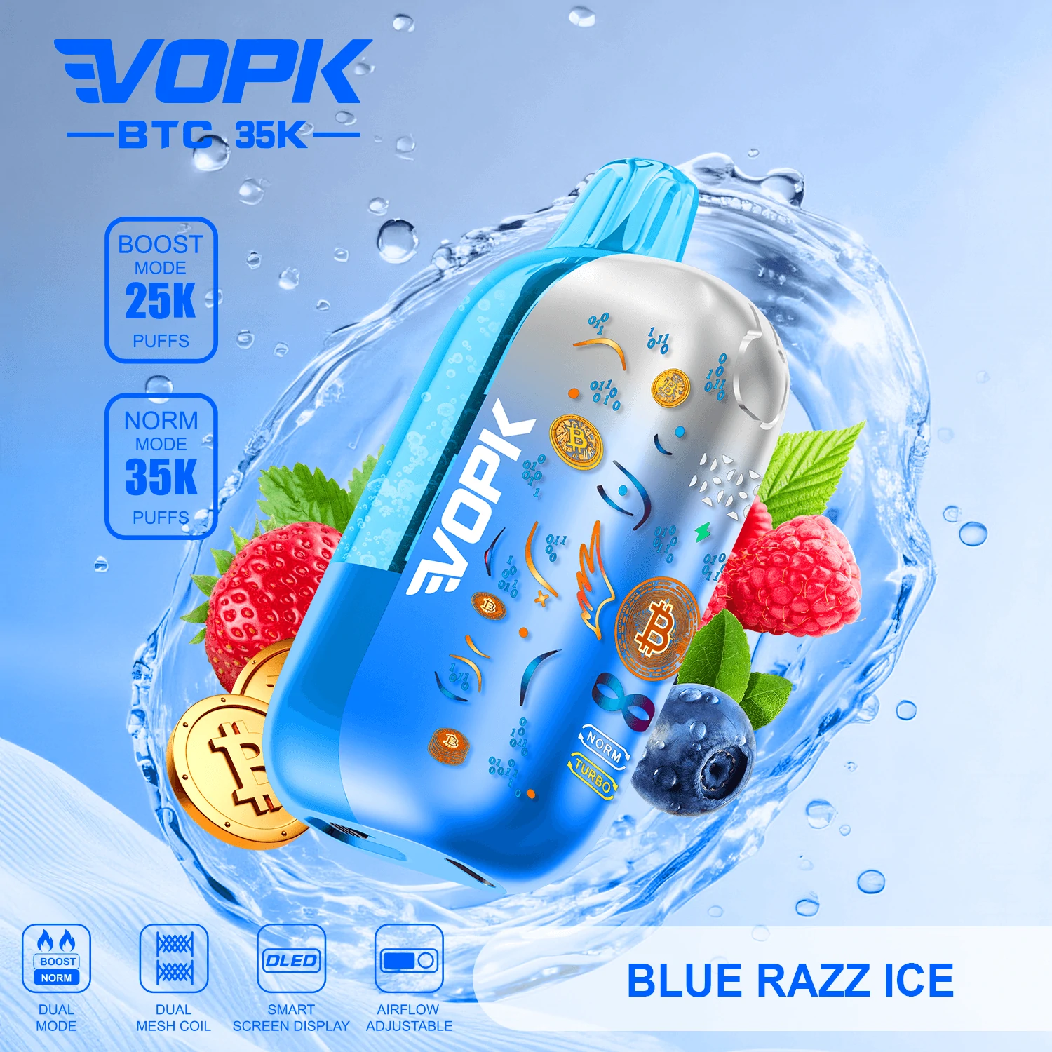 VOPK BTC 35000 35K Boccate schermo smart svapo monouso - image 5