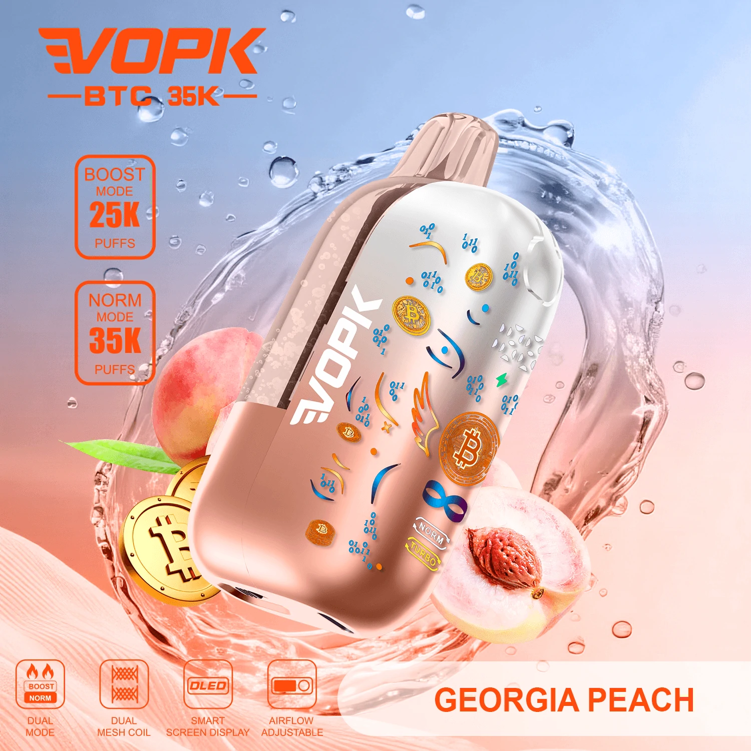 VOPK BTC 35000 35K Boccate schermo smart svapo monouso - image 4