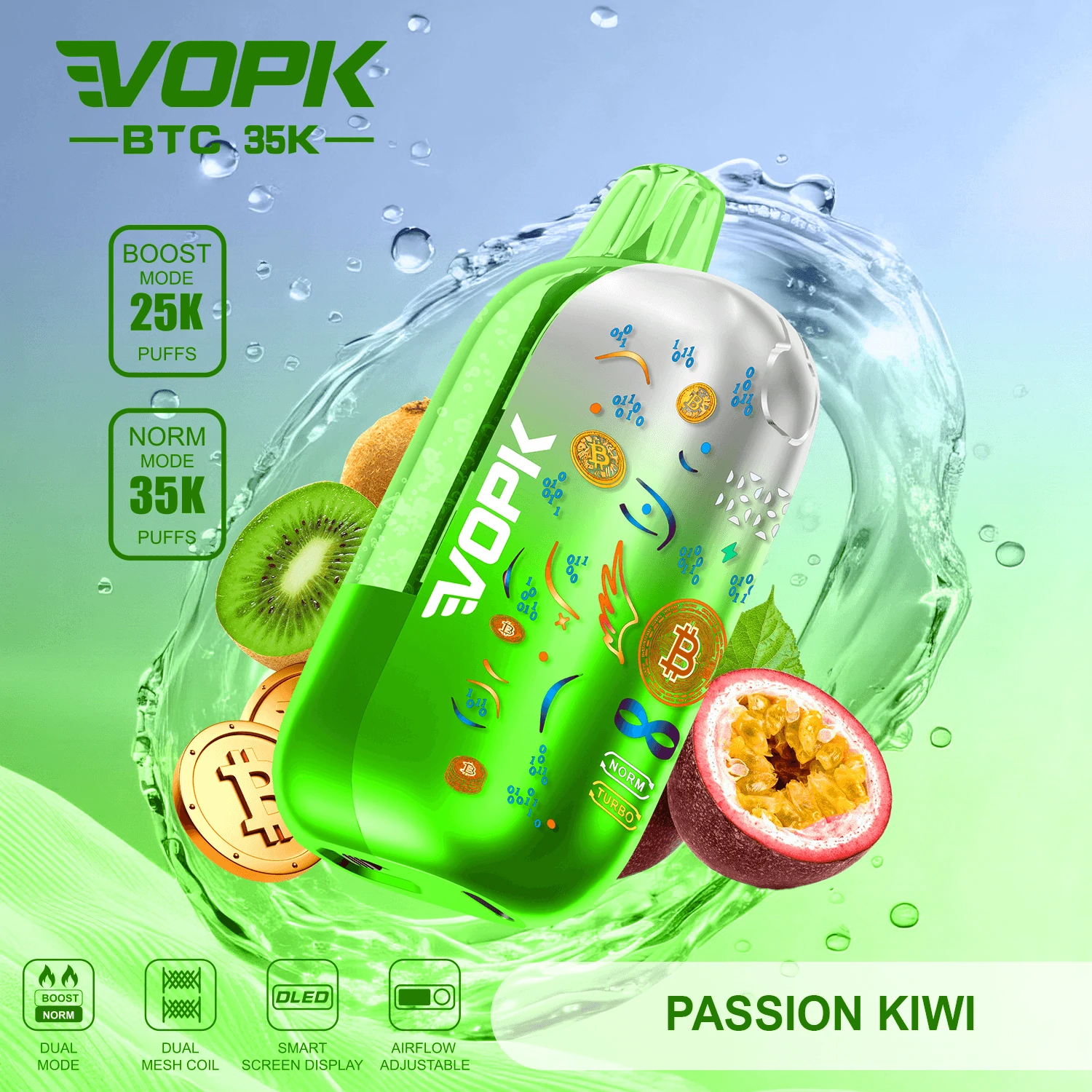 VOPK BTC 35000 35K Boccate schermo smart svapo monouso - image 11