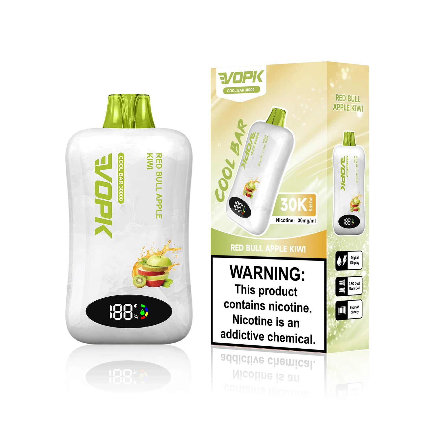 VOPK COOL Bar 30000 30K Boccate display batteria e liquido svapo monouso - image 2
