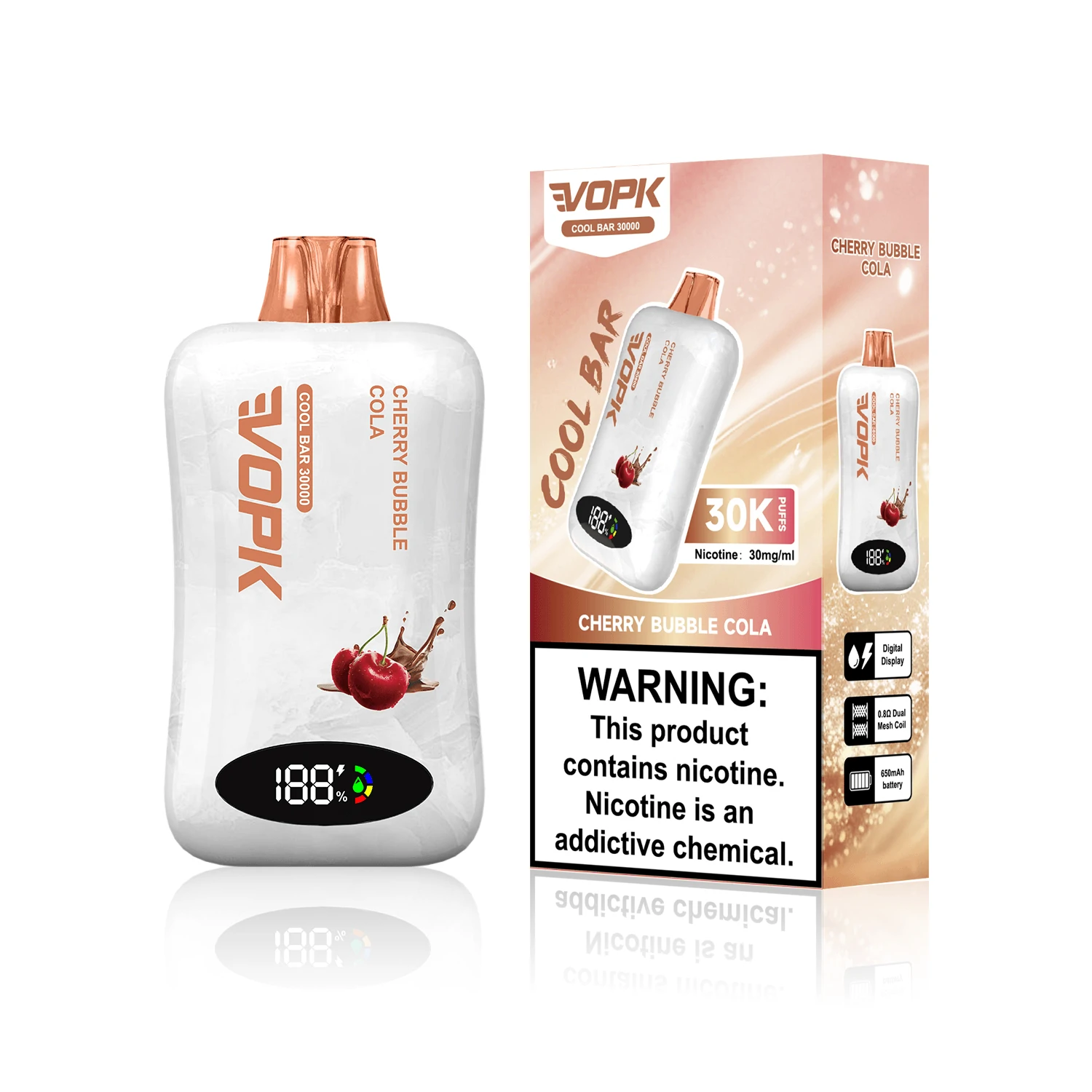 VOPK COOL Bar 30000 30K Boccate display batteria e liquido svapo monouso - image 7