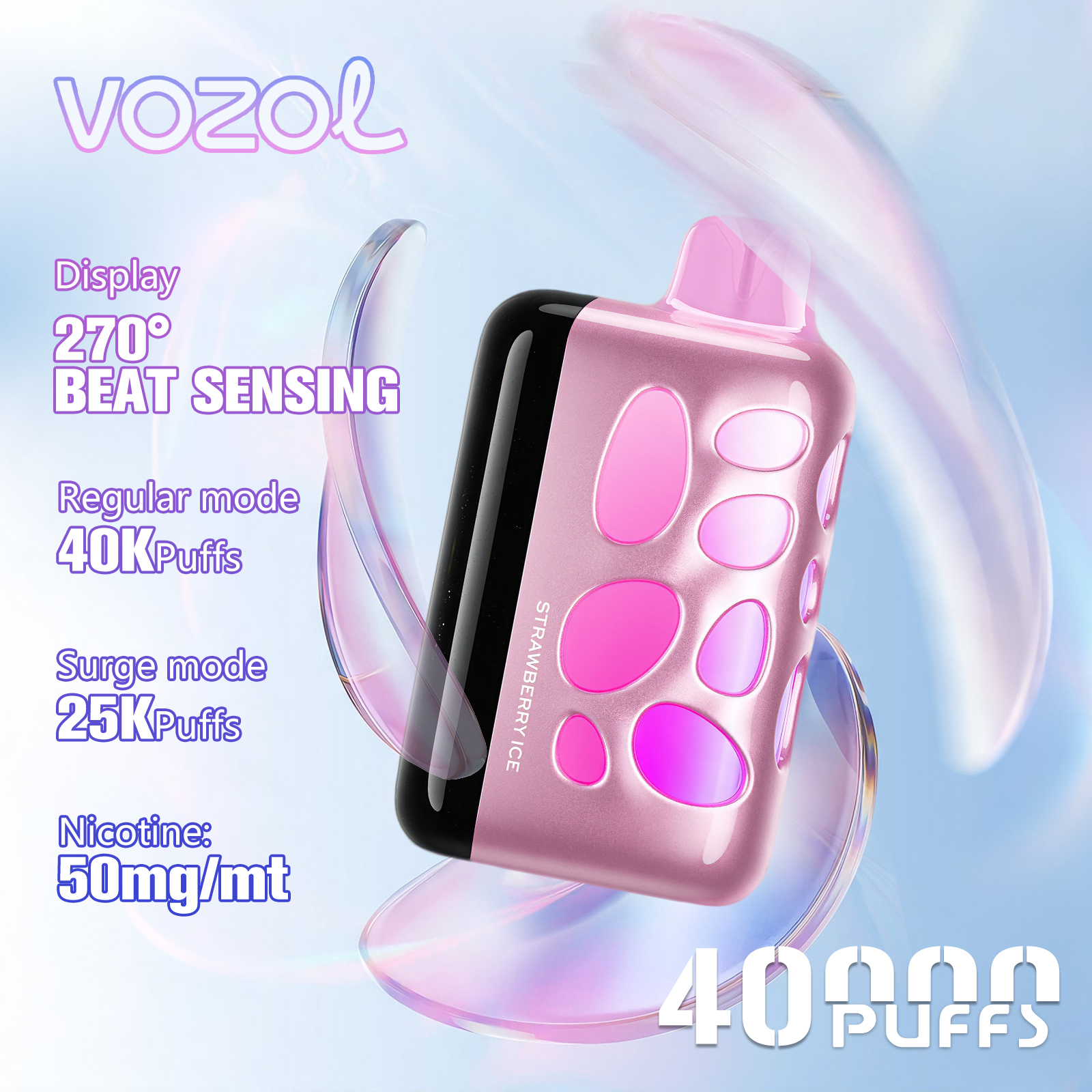 Vozol Rave 40000 40K Boccate Dual Mesh Coil Svapo monouso - image 2