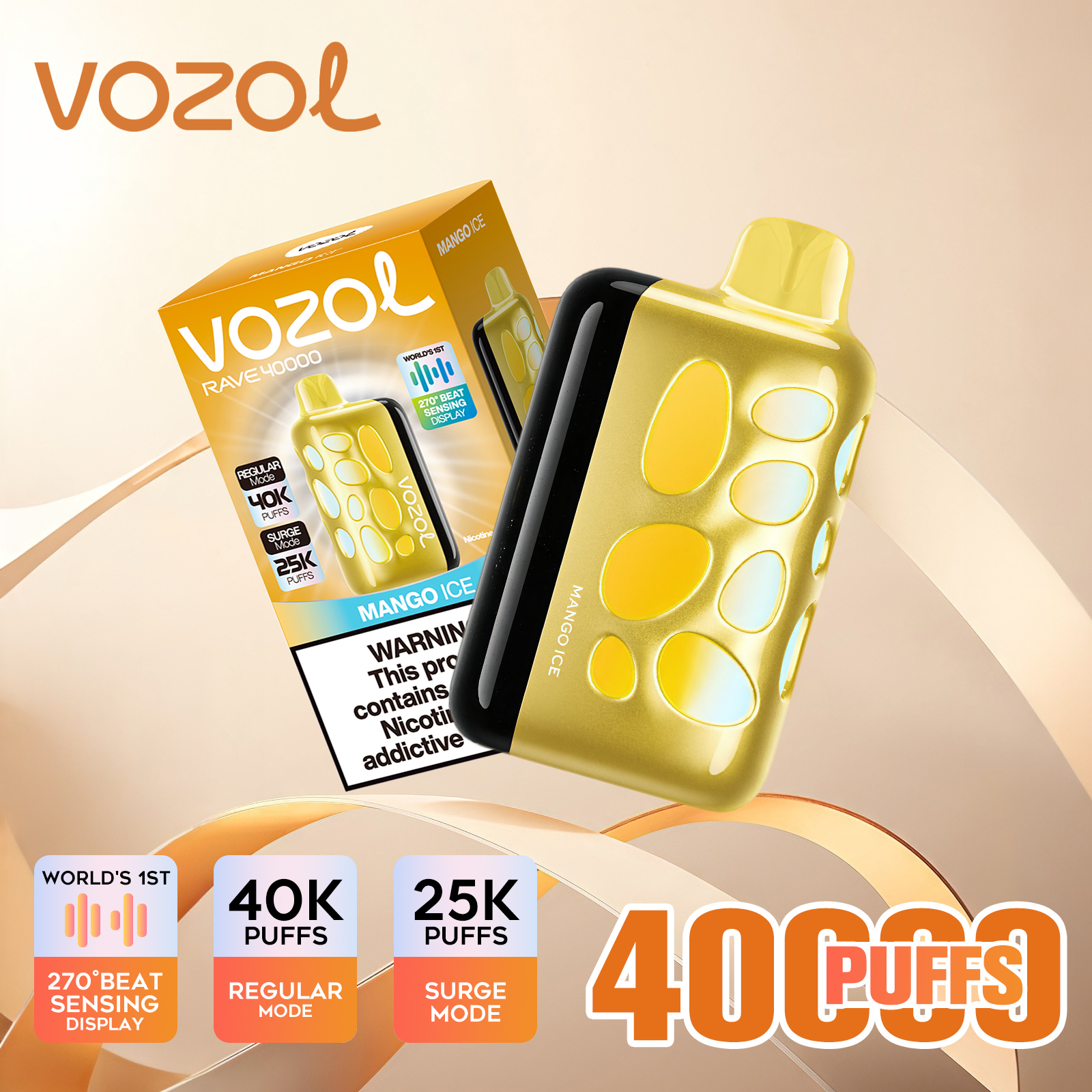 Vozol Rave 40000 40K Boccate Dual Mesh Coil Svapo monouso - image 3