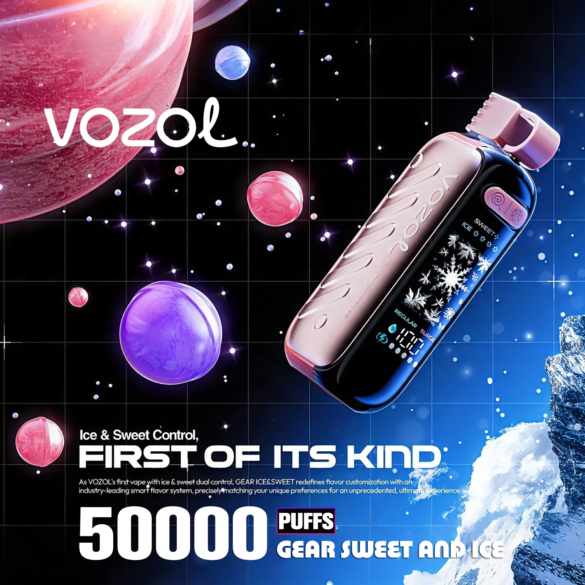 VOZOL GEAR 50000 50K Boccate Gusto Doppio Svapo monouso - image 2
