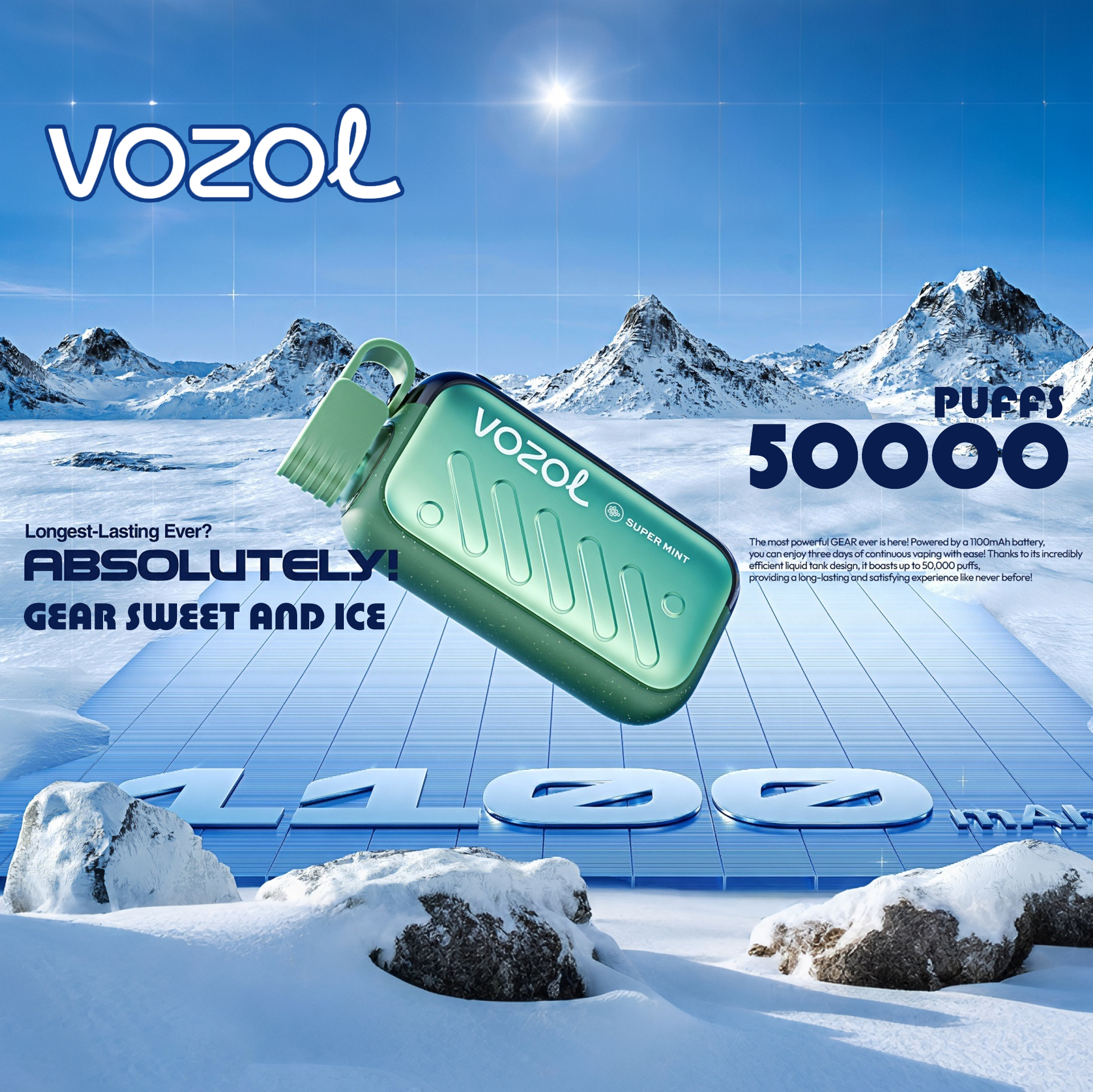 VOZOL GEAR 50000 50K Boccate Gusto Doppio Svapo monouso - image 4