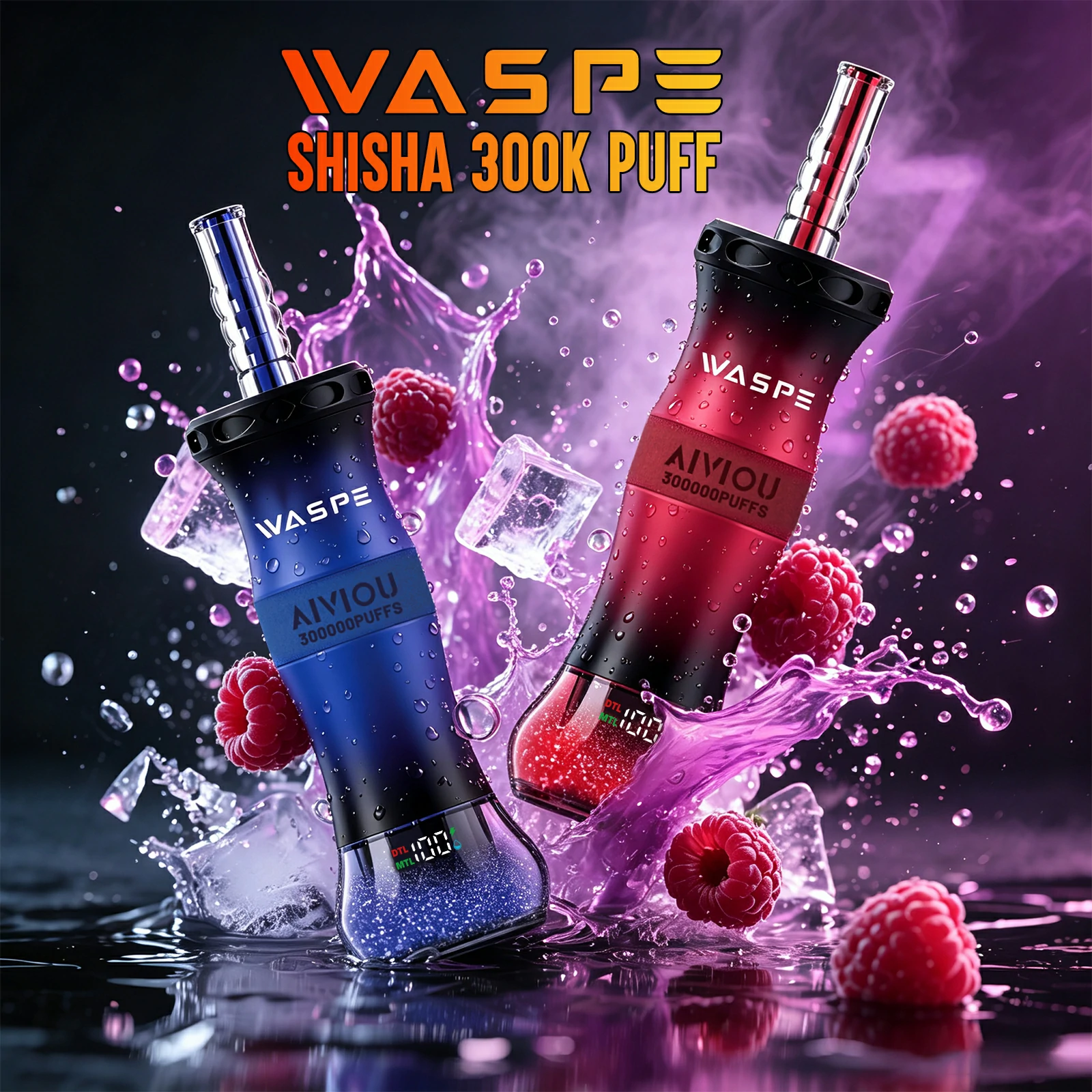 WASPE Shisha Hookah 300000 300K Boccate Svapo monouso - image 2