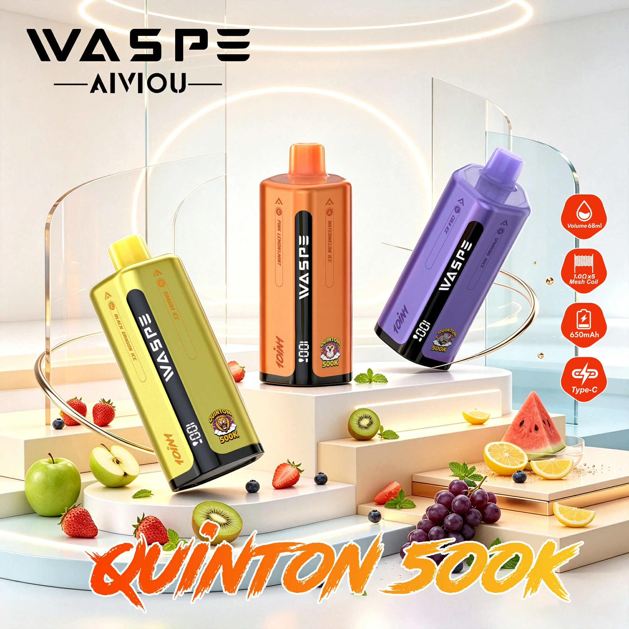 WASPE 10-in-1 uinton 500000 500K Boccate Svapo monouso - image 9