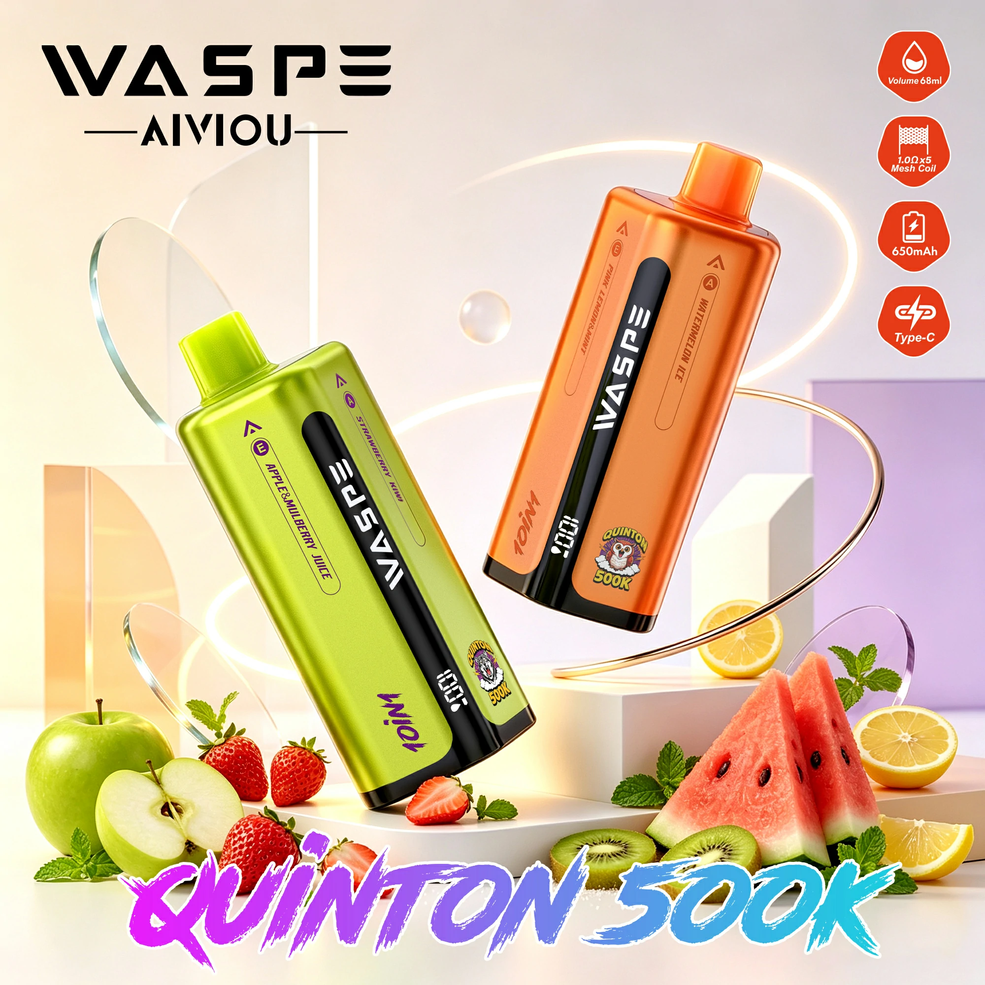 WASPE 10-in-1 uinton 500000 500K Boccate Svapo monouso - image 6