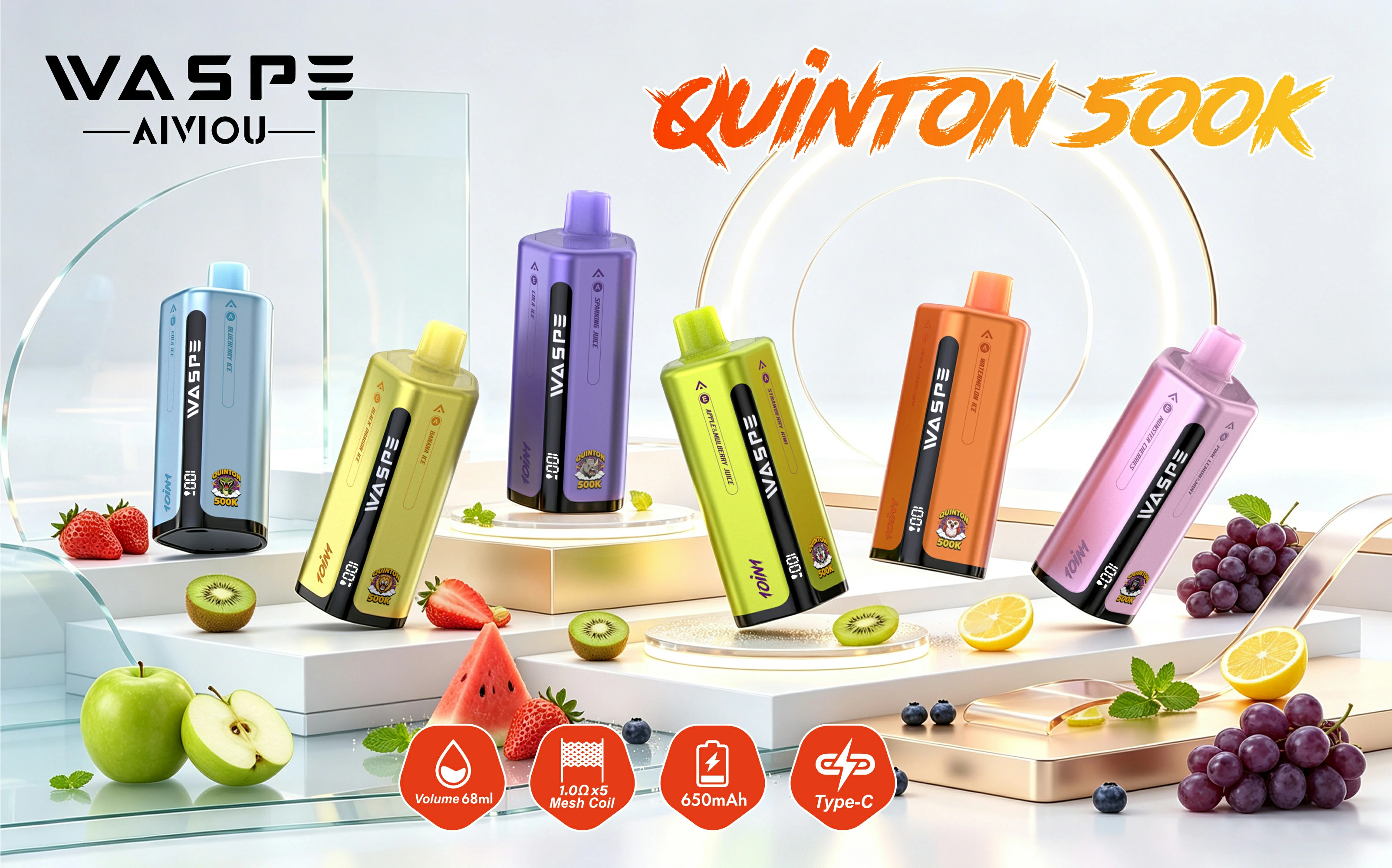 WASPE 10-in-1 uinton 500000 500K Boccate Svapo monouso - image 4