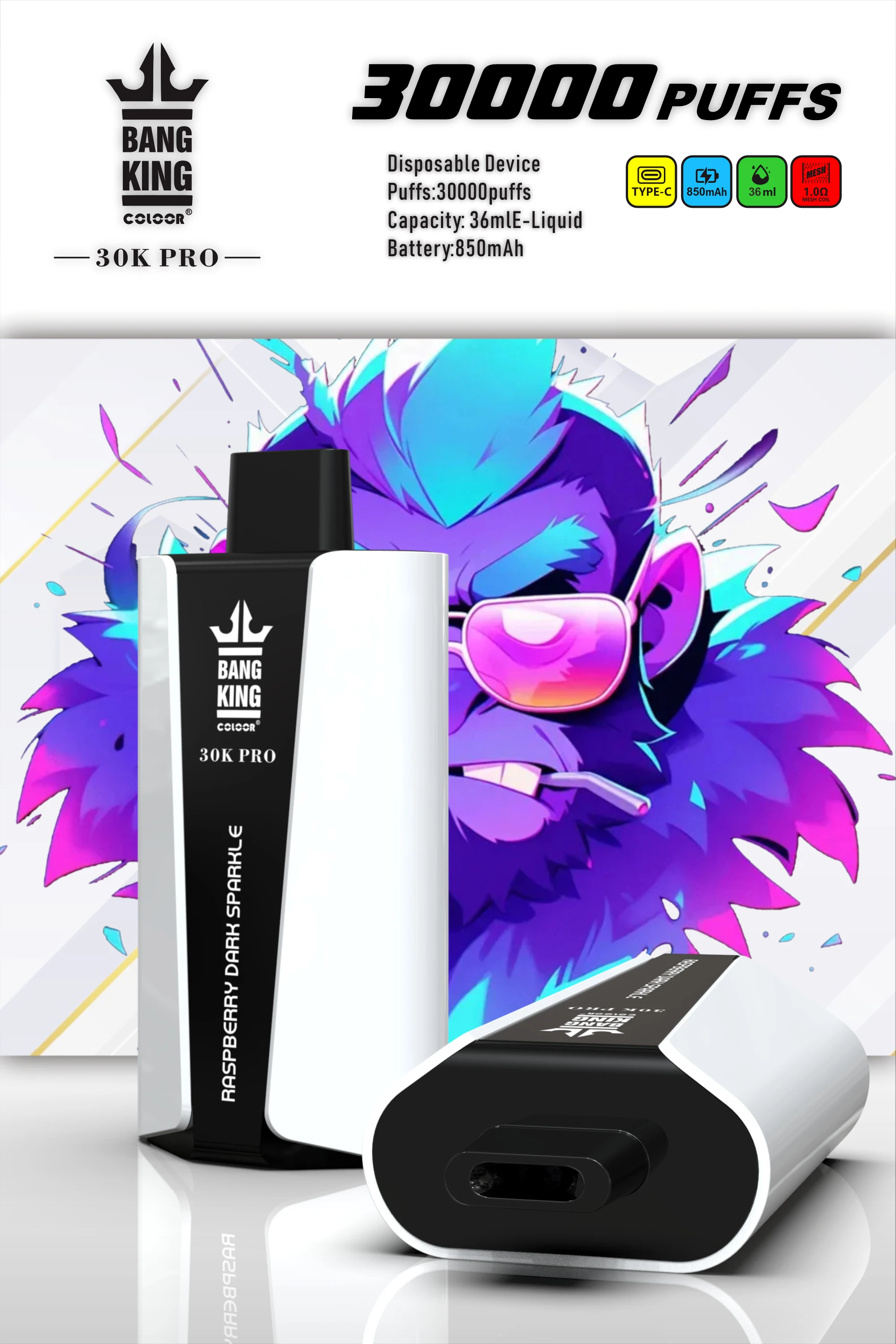 Bang King 30000 30K Boccate Pro Svapo monouso - image 3