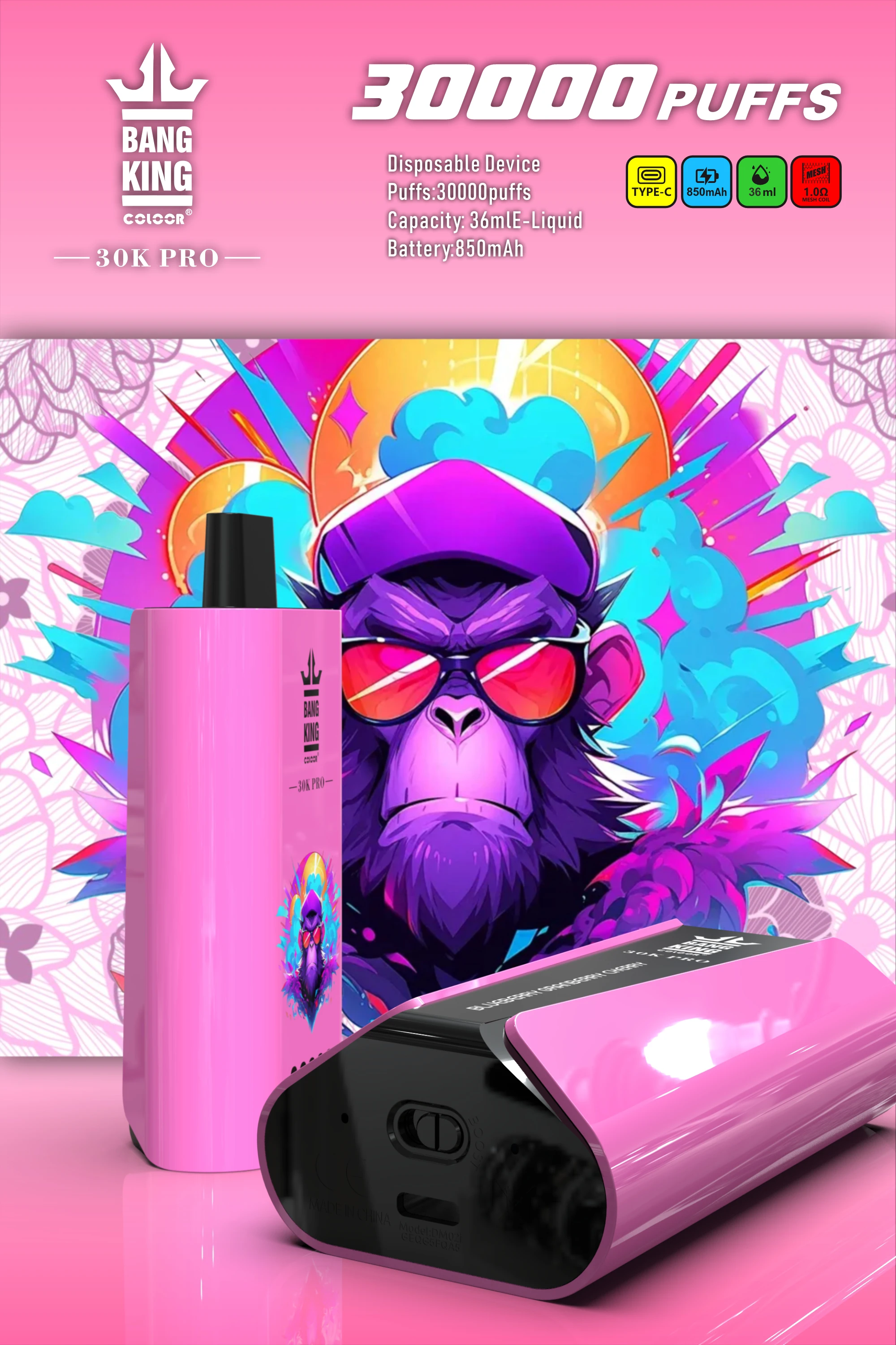 Bang King 30000 30K Boccate Pro Svapo monouso - image 11