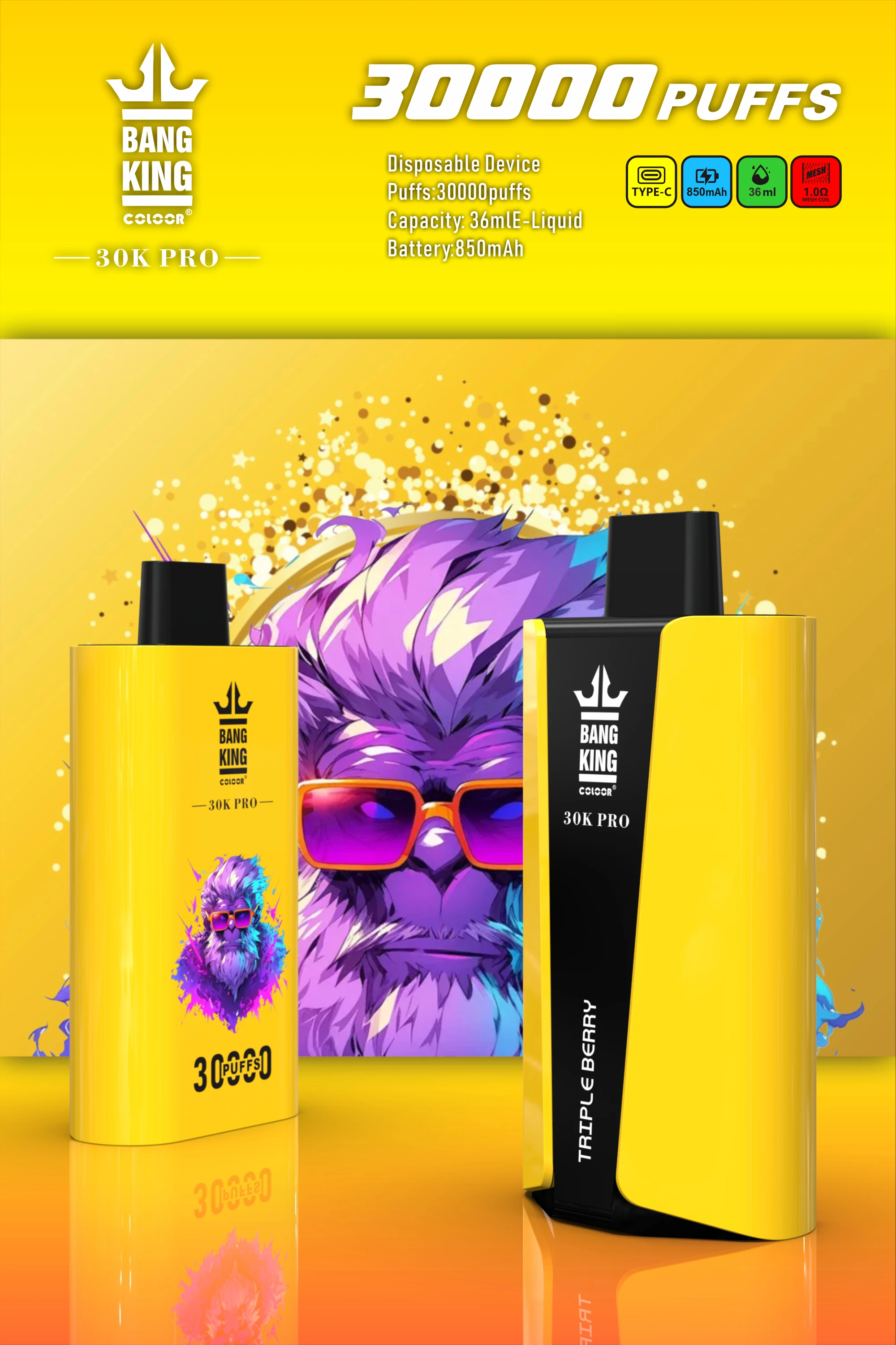 Bang King 30000 30K Boccate Pro Svapo monouso - image 9