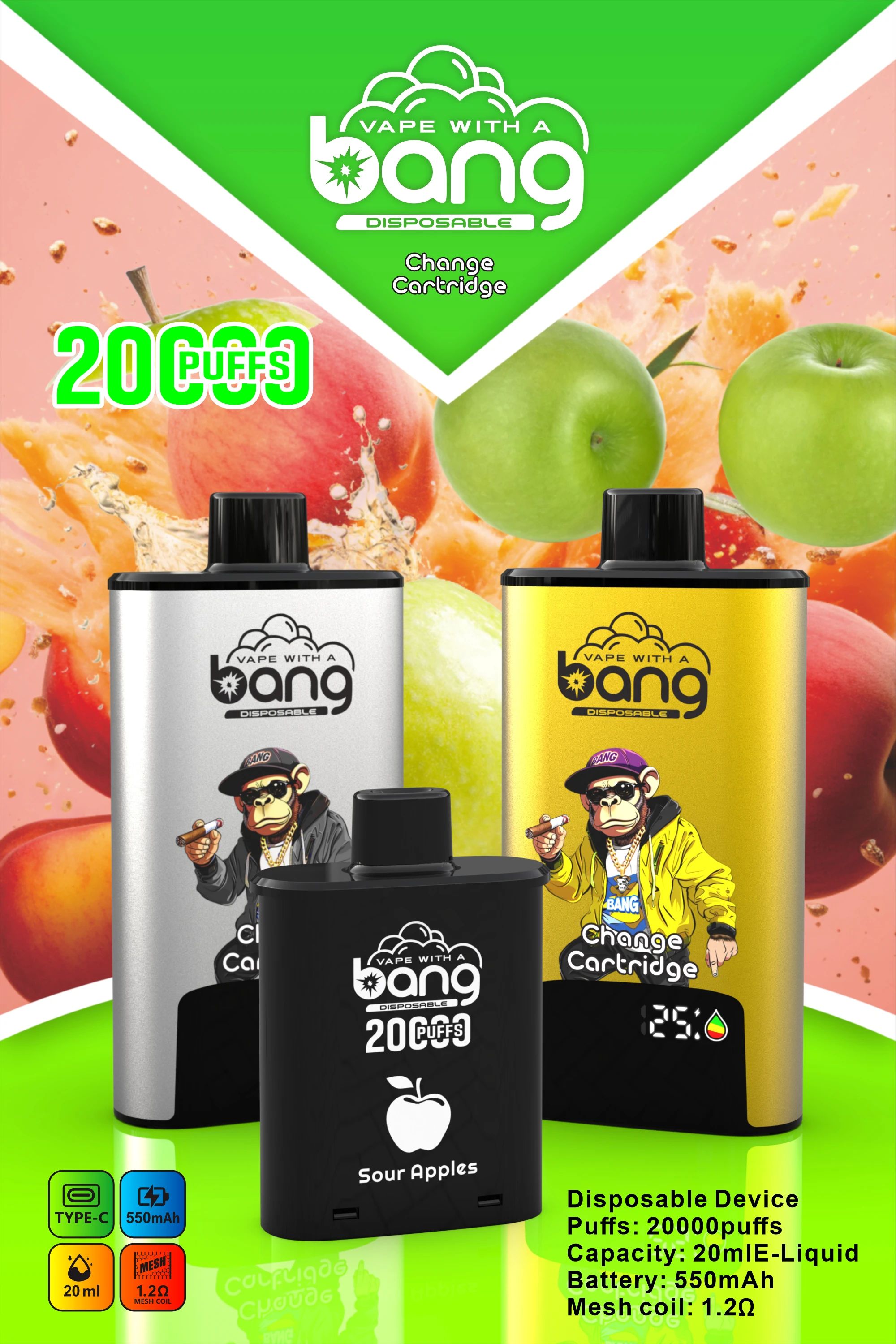 Bang 20000 20K Boccate Mesh Coil Svapo monouso