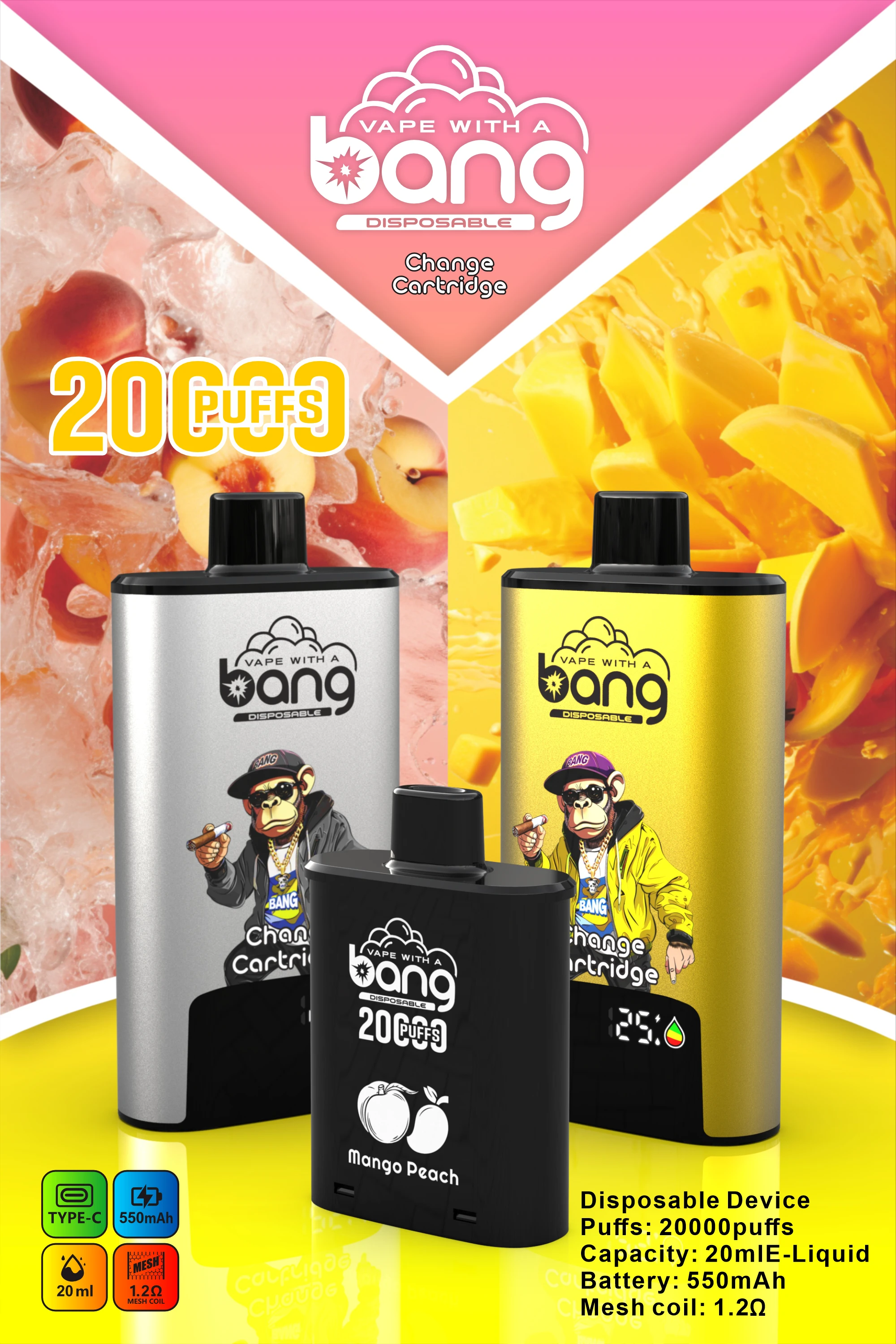 Bang 20000 20K Boccate Mesh Coil Svapo monouso - image 3