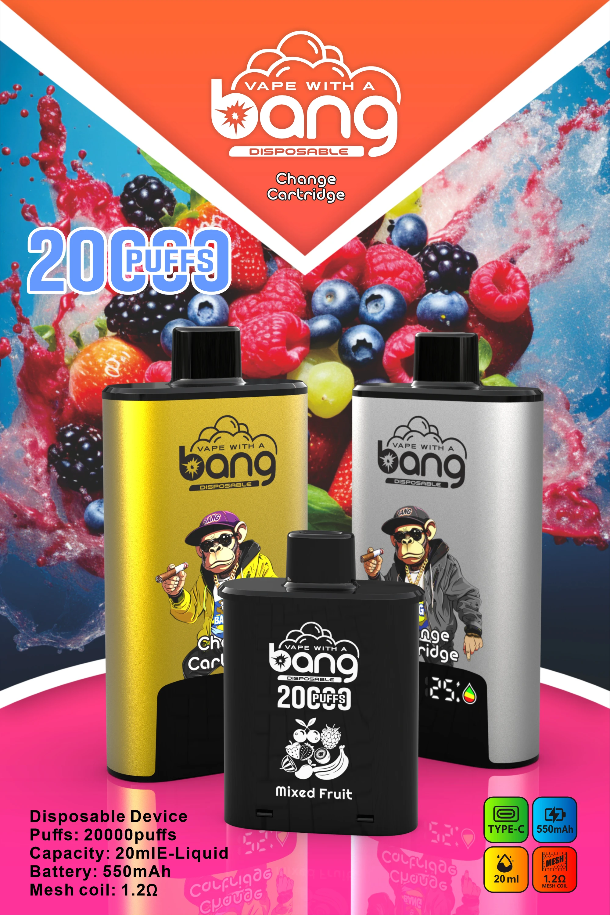 Bang 20000 20K Boccate Mesh Coil Svapo monouso - image 12