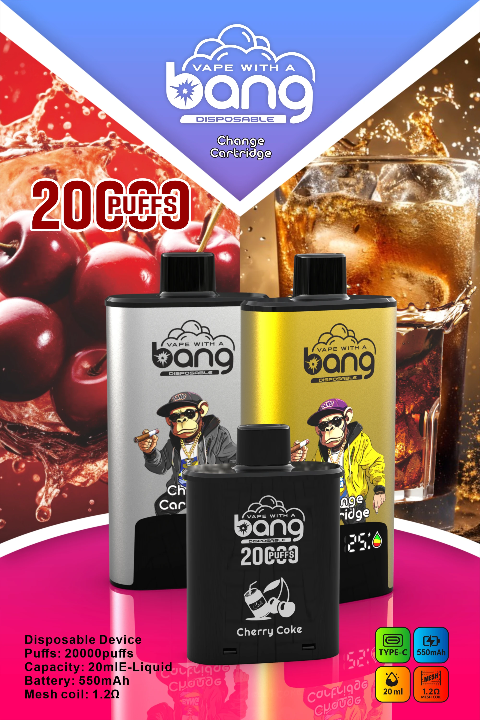 Bang 20000 20K Boccate Mesh Coil Svapo monouso - image 7