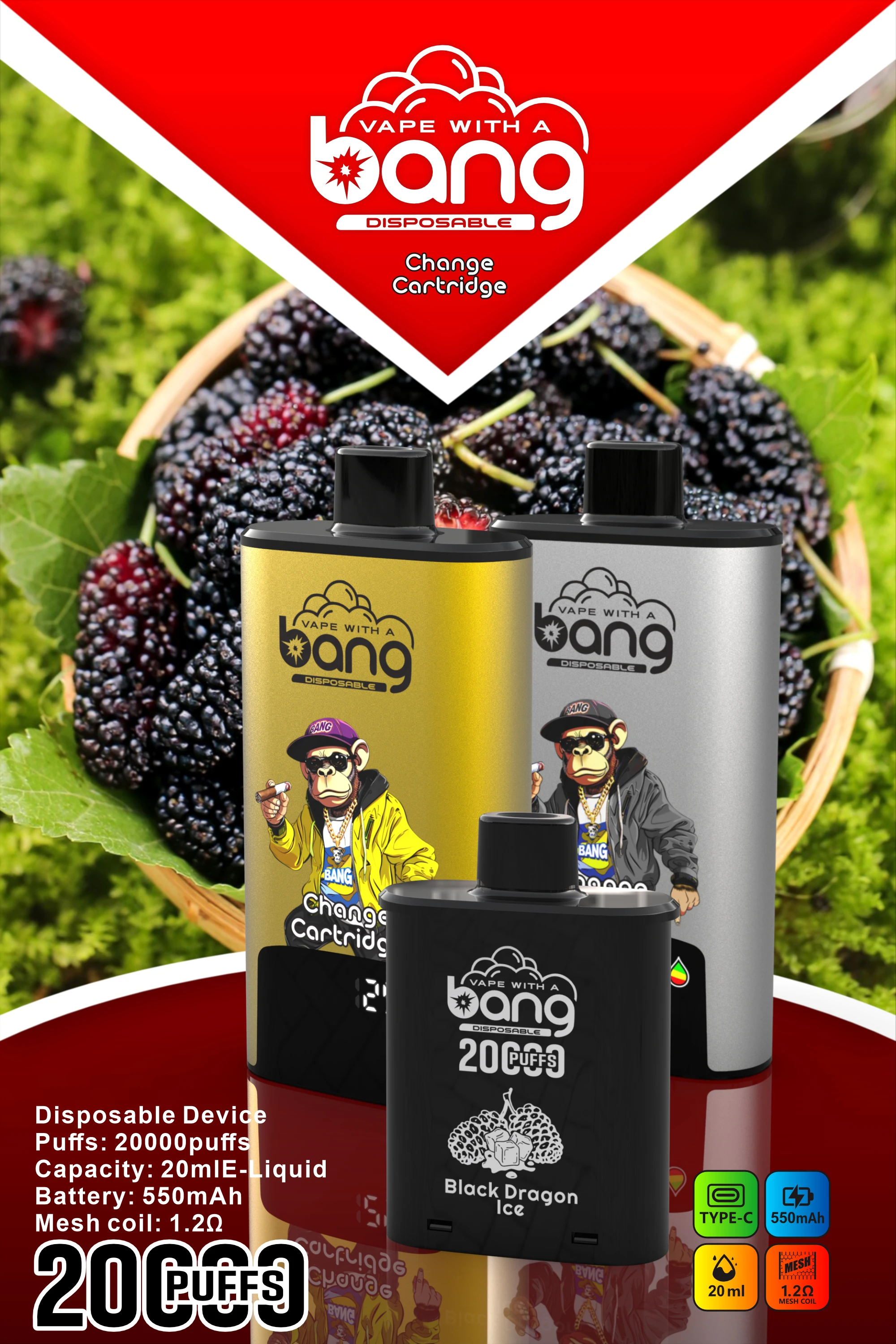 Bang 20000 20K Boccate Mesh Coil Svapo monouso - image 11