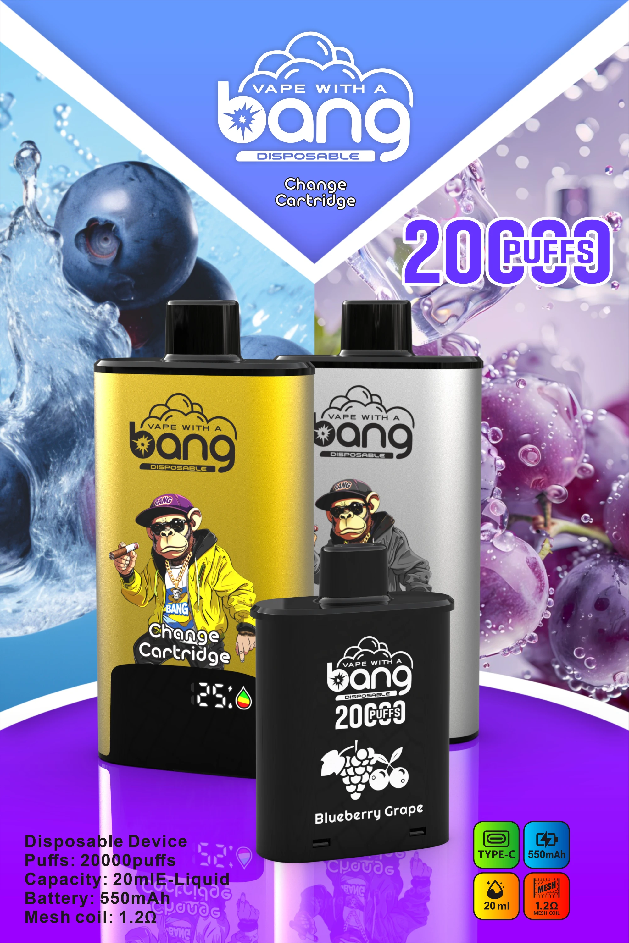 Bang 20000 20K Boccate Mesh Coil Svapo monouso - image 8
