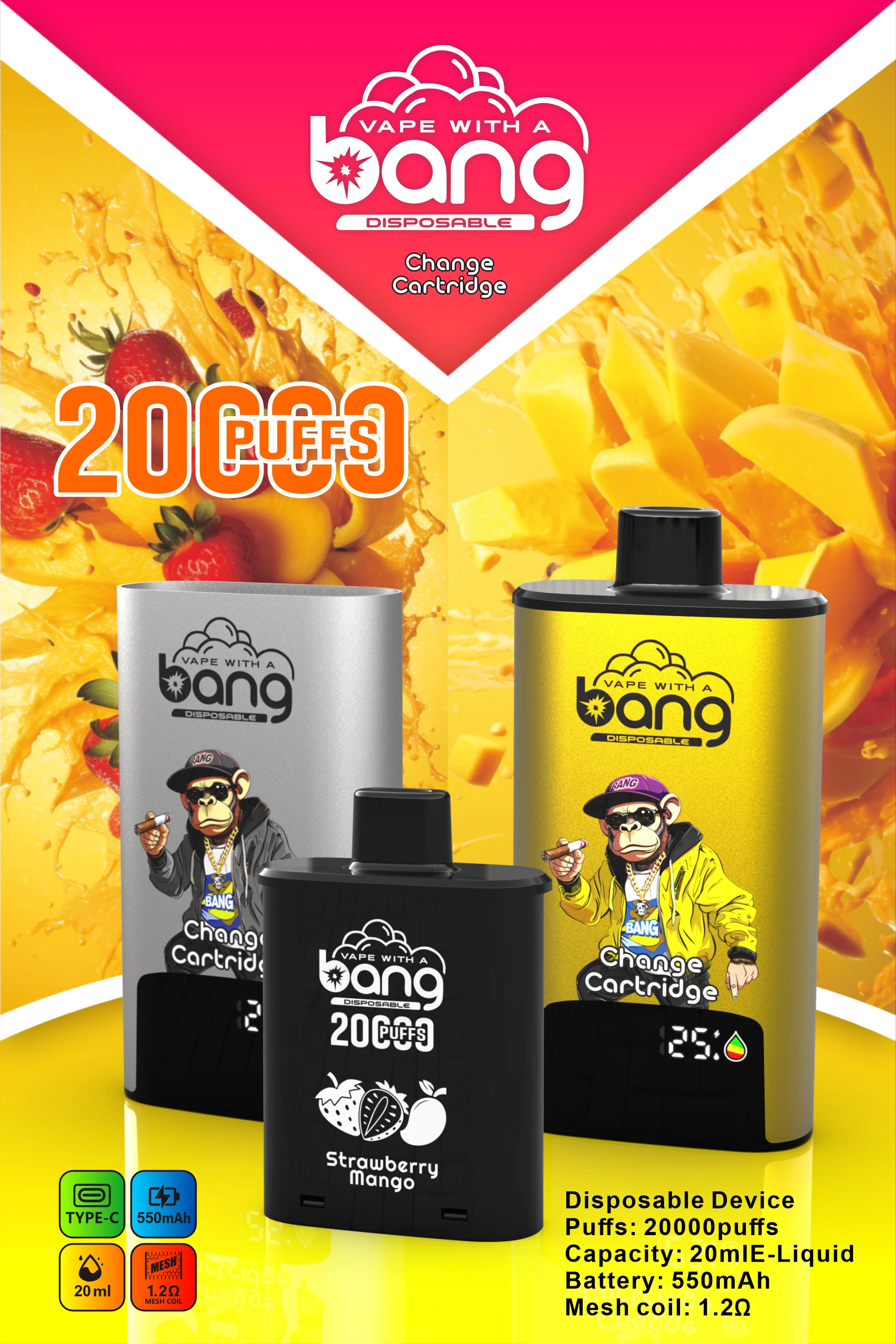 Bang 20000 20K Boccate Mesh Coil Svapo monouso - image 6