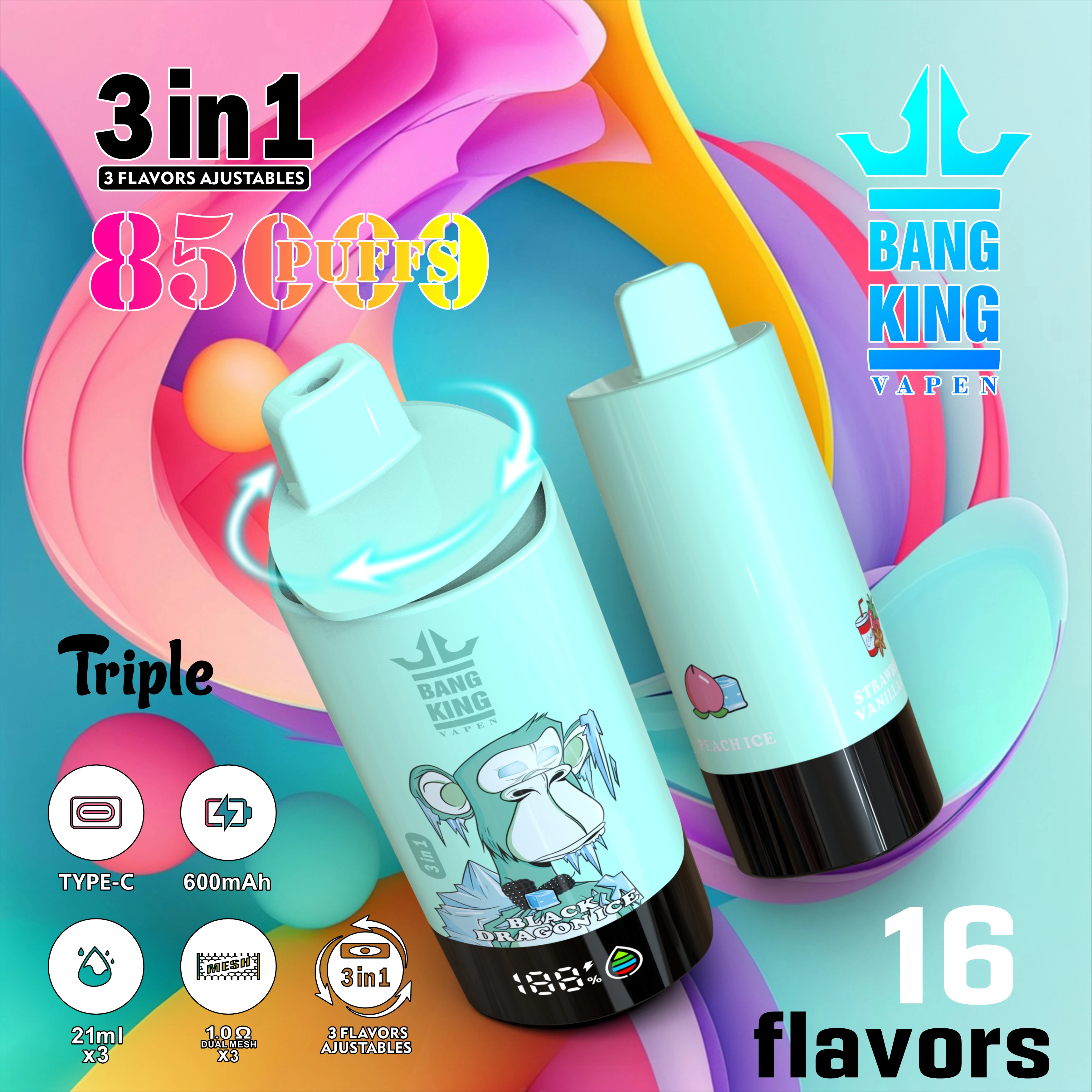 Bang King 85000 85K Boccate Svapo Monouso - image 10